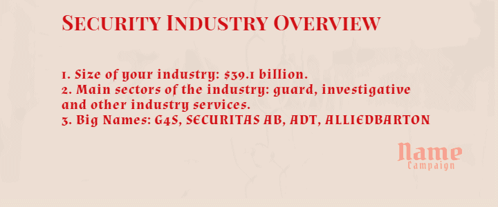 security services industry trends